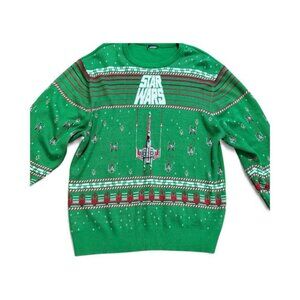 Star Wars Green Ugly Christmas Sweater for Men XL